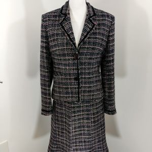 Charles Gray London Pink Grey Black Tweed Suit 8